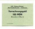 100  Mark o.D. DDR Frankenhausen-Seehausen, I