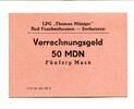 50  Mark o.D. DDR Frankenhausen-Seehausen, I