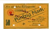 Niedersachsen 50 Mark Gefangenenlager Hann.Münden, -