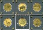 Tschad 6 x 1/200 Unze Gold ~ Bullion Coins of the World ~ -