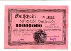 10 Mio. Mark 14.9.1923-31.10.1923 Niedersachsen Buxtehude, I-/II
