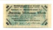 20 Mio. Mark 3.8.1923 Westfalen Gelsenkirchen-Bismarck, II