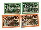 Schlesien 2x25 Pfg. 2x50 Pfg. Trebnitz, -