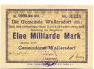 Hessen 1 Md. Mark Okt.1923 Wallersdorf, I / AU-55
