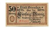 Thüringen 50 Pfg. Greußen, -