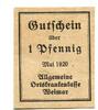 Thüringen 1 Pfg. Weimar, Allg. Ortskrankenkasse, -