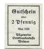 Thüringen 2 Pfg. Weimar, Allg. Ortskrankenkasse, -