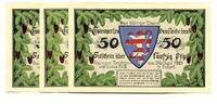 Thüringen 3x50 Pfg. Erfurt,Thü.Trachten u.Heimatfest, -