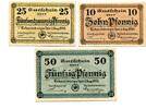 Thüringen 10 Pfg. 25 Pfg. 50 Pfg. Eckartsberga, -