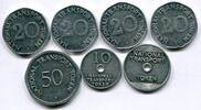 Großbritannien 7 x Token ~ Lot / Sammlung - National Transport ~ -