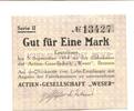 Niedersachsen 1 Mark Bremen,A.-G.Weser, -