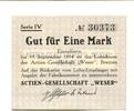 Niedersachsen 1 Mark Bremen,A.-G.Weser, -