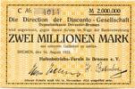 Niedersachsen 2 Mio. Mark Bremen Hafenbetriebs-Verein e.V., -