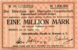Niedersachsen 1 Mio. Mark Bremen Hafenbetriebs-Verein e.V., -