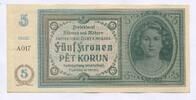 Böhmen und Mähren, 5 Korun/Kronen Protektorat, -