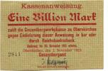 Niedersachsen 1 Bio. Mark Obernkirchen,Schaumburger Steinkohlenwerke, -