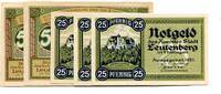 Thüringen 3x25 Pfg. 2x50 Pfg. Leutenberg, -