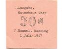 Bayern 50 Pfg. Massing, J. Hummel, Warenhaus, -