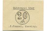 Bayern 20 Pfg. Massing, J. Hummel, Warenhaus, -