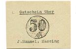 Bayern 50 Pfg. Massing, J. Hummel, Warenhaus, -