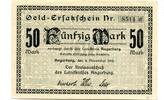 Ostpreu&szlig;en 50 Mark 4.11.1918 Angerburg, unz 46.25 US$  +  92.50 US$ shipping