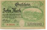 Sachsen 10 Mark 1.12.1918 Annaberg i.Erzg., unz 13.87 US$  +  92.50 US$ shipping
