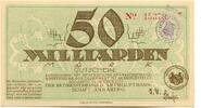 Sachsen 50 Md. Mark 24.10.1923 Annaberg i.Erzg.,Bez.Verband d.Amtshauptm... 23.12 US$  +  92.50 US$ shipping