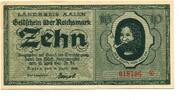 W&uuml;rttemberg 10 Reichsmark 15.4.1945 Aalen, unz 109.84 US$  +  92.50 US$ shipping