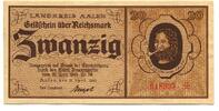W&uuml;rttemberg 20 Reichsmark 15.4.1945 Aalen, I- 98.28 US$  +  92.50 US$ shipping