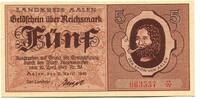 W&uuml;rttemberg 5 Reichsmark 15.4.1945 Aalen, unz 109.84 US$  +  92.50 US$ shipping