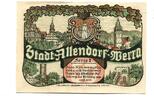 Hessen-Nassau 50 Pfg. o.D.1921 Allendorf a.Werra, I/I- 98.28 US$  +  92.50 US$ shipping