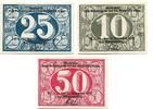 Hessen 10 Pfg. 25 Pfg. 50 Pfg. 31.12.1919 Alzey, unz 40.47 US$  +  92.50 US$ shipping