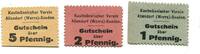 Hessen 1 Pfg. 2 Pfg. 5 Pfg. o.D. Allendorf-Sooden, Kaufm&auml;nnischer Verein... 23.12 US$  +  92.50 US$ shipping