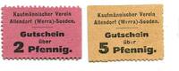 Hessen 2 Pfg. 5 Pfg. o.D. Allendorf-Sooden, Kaufm&auml;nnischer Verein, unz 16.19 US$  +  92.50 US$ shipping