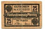 Sachsen-Anhalt 25 Pfg. 14.4.1917 Aschersleben, gebraucht 8.09 US$  +  92.50 US$ shipping