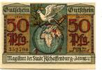Bayern 50 Pfg. o.D./bis auf Wiederruf Aschaffenburg, unz 5.78 US$  +  92.50 US$ shipping