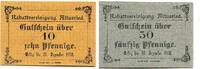 Bayern 10 Pfg. 50 Pfg. 31.12.1918 Altusried, unz 28.91 US$  +  92.50 US$ shipping