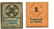 Bayern 1 Pfg. 2 Pfg. o.D.1920 Aubing, unz 6.94 US$  +  92.50 US$ shipping