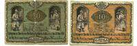 Sachsen 10 Pfg. 50 Pfg. 1917-31.12.1918 Auerbach, gebraucht 8.09 US$  +  92.50 US$ shipping