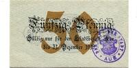 Sachsen 50 Pfg. o.D. Aue, unz 4.62 US$  +  92.50 US$ shipping