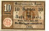 Th&uuml;ringen 10 Pfg. 1.6.1918 Auma, gebraucht 3.47 US$  +  92.50 US$ shipping
