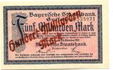 Bayern 100 Md. Mark 20.10.1923 M&uuml;nchen,Bayerische Staatsbank, unz 43.94 US$  +  92.50 US$ shipping