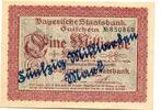 Bayern 50 Md. Mark 20.9.1923 M&uuml;nchen,Bayerische Staatsbank, unz 52.03 US$  +  92.50 US$ shipping