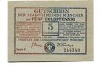 Bayern 5 Gpf. 4.11.1923-1.5.1924 M&uuml;nchen, unz 46.25 US$  +  92.50 US$ shipping