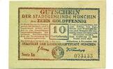 Bayern 10 Gpf. 4.11.1923-1.5.1924 M&uuml;nchen, unz 46.25 US$  +  92.50 US$ shipping