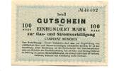 Bayern 100 Mark o.D. M&uuml;nchen,Gas u.Stromverbilligung, unz 34.69 US$  +  92.50 US$ shipping