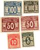 Bayern 5,10,2x50,2x100 Mark 1922 M&uuml;nchen, Rabattmarken, Warenbezugsschei... 461.33 US$  +  92.50 US$ shipping