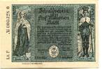 Bayern 5 Mio. Mark 1.9. 1923 Mindelheim, I / AU-55