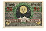 Bayern 50 Pfg. 1.11.1918 Memmingen, I/I- 4.62 US$  +  92.50 US$ shipping