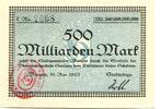 W&uuml;rttemberg 500 Md. Mark 16.11.1923 Mengen, unz 296.48 元  ＋  93.63 元 运费